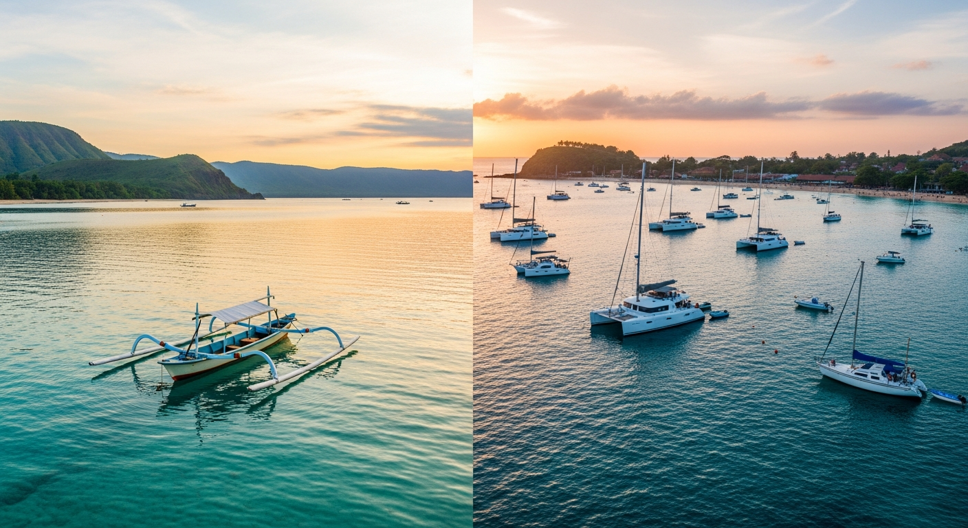 Lombok vs Gili Islands for Sailing: Comparison of Water Conditions and Crowds in 2027